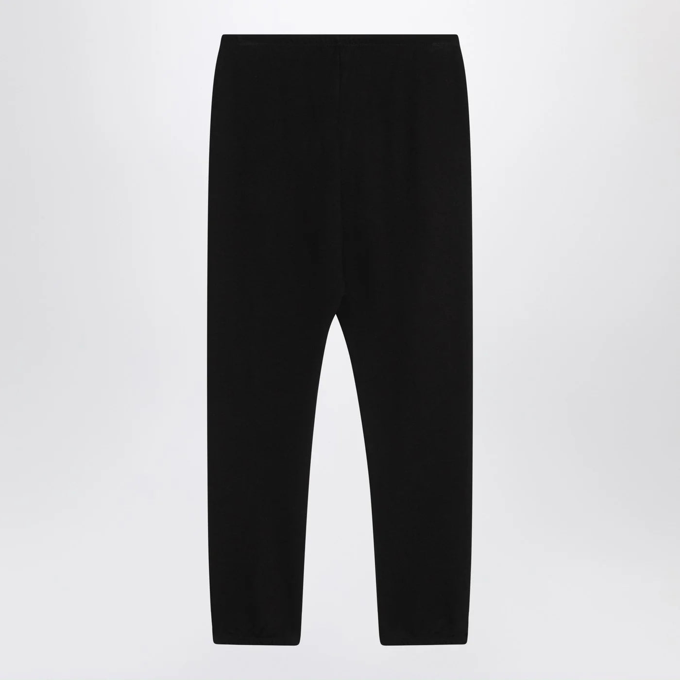 The Row Teo black cotton and cashmere trousers