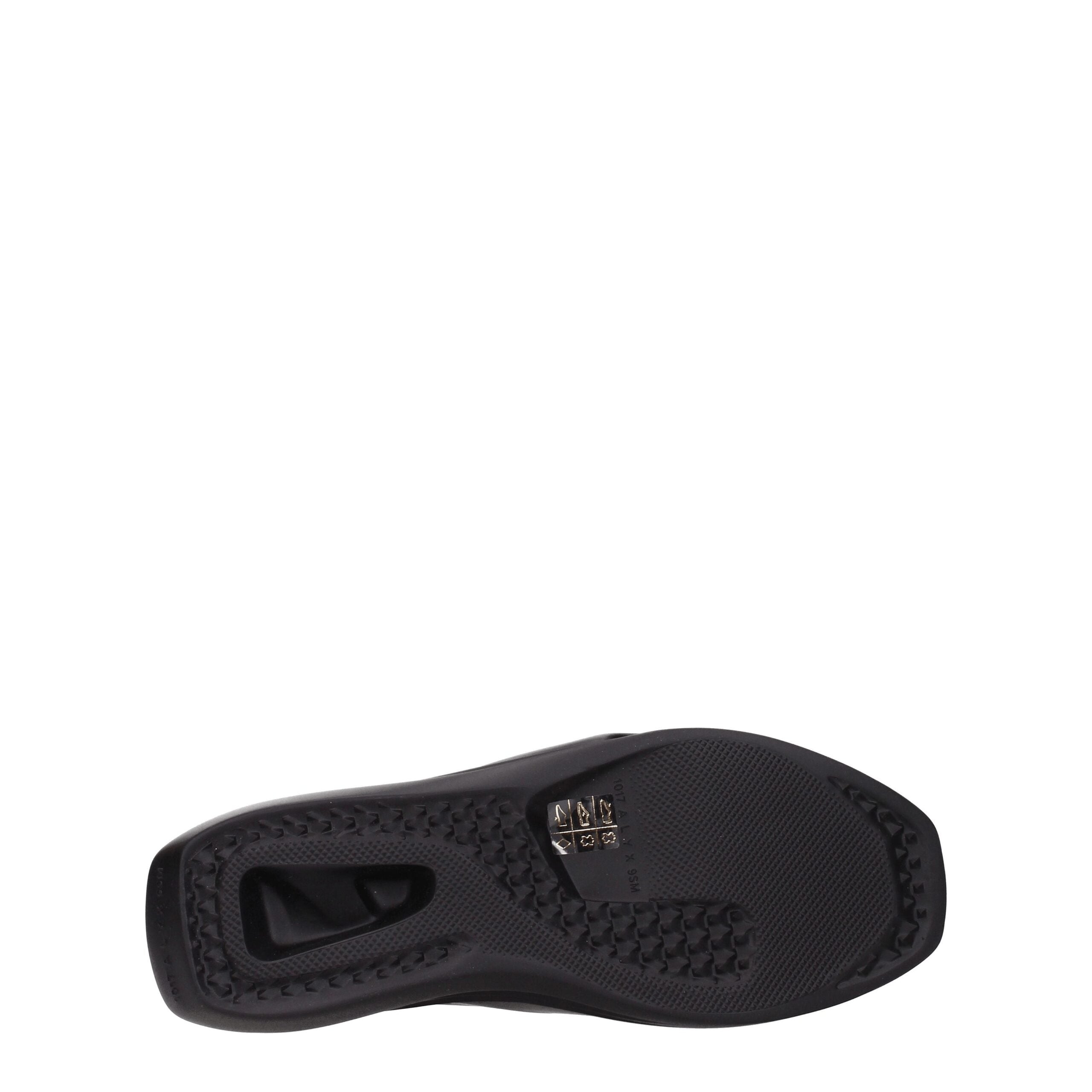 Alyx Black Leather Slippers