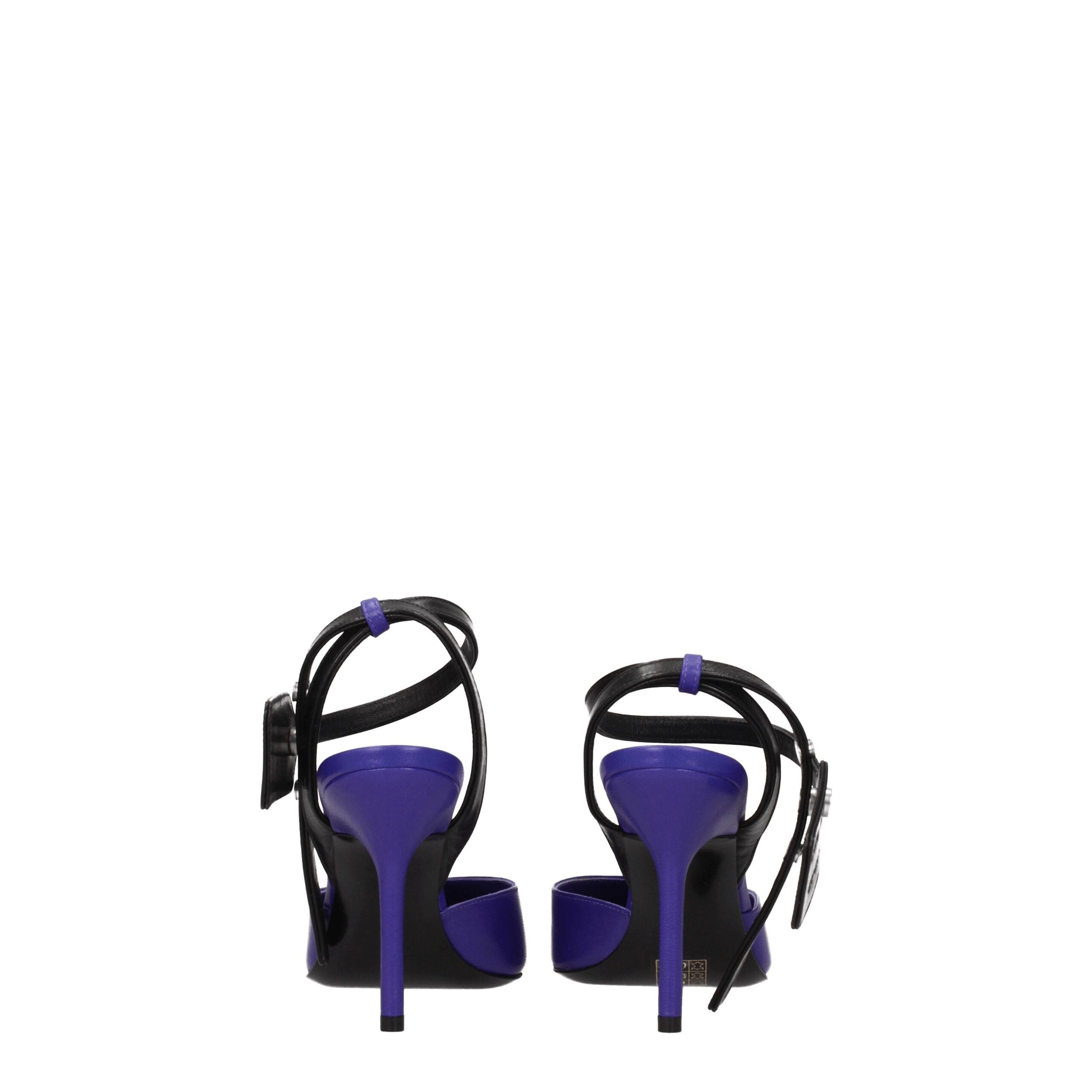 Off-White Purple Leather Pumps