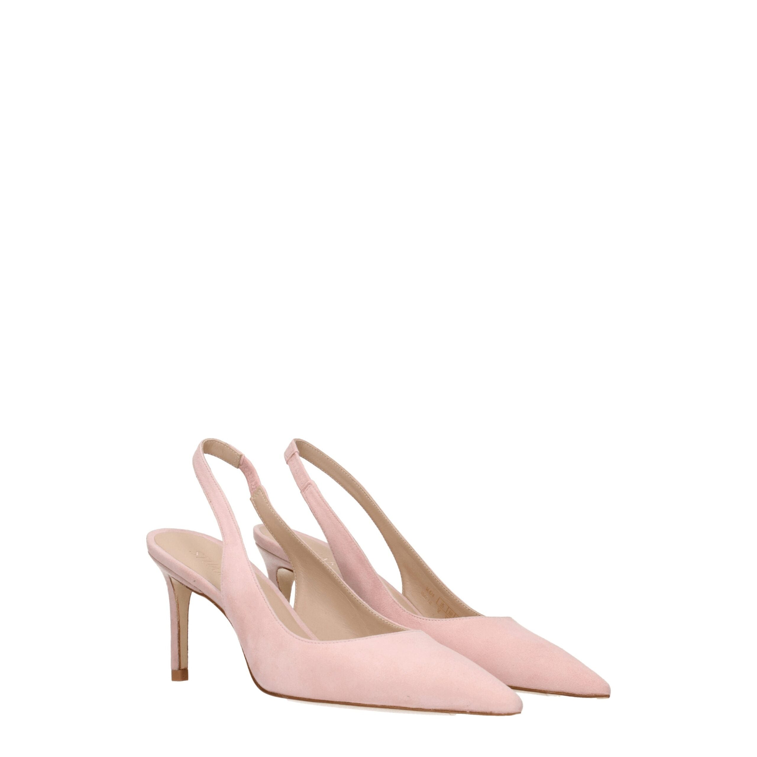 Stuart Weitzman Pink Leather Mid Heel Pumps