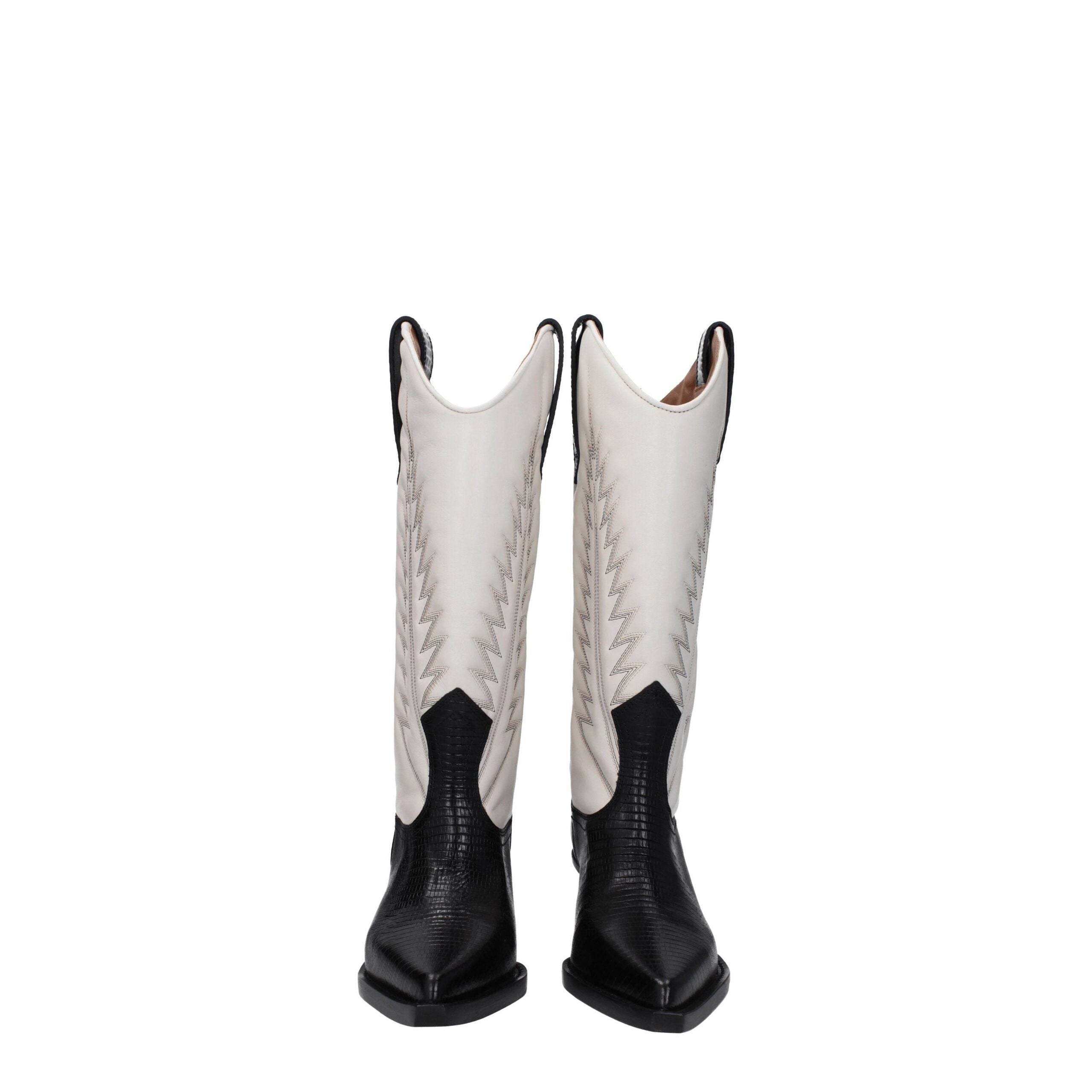 Paris Texas Beige Leather Boots