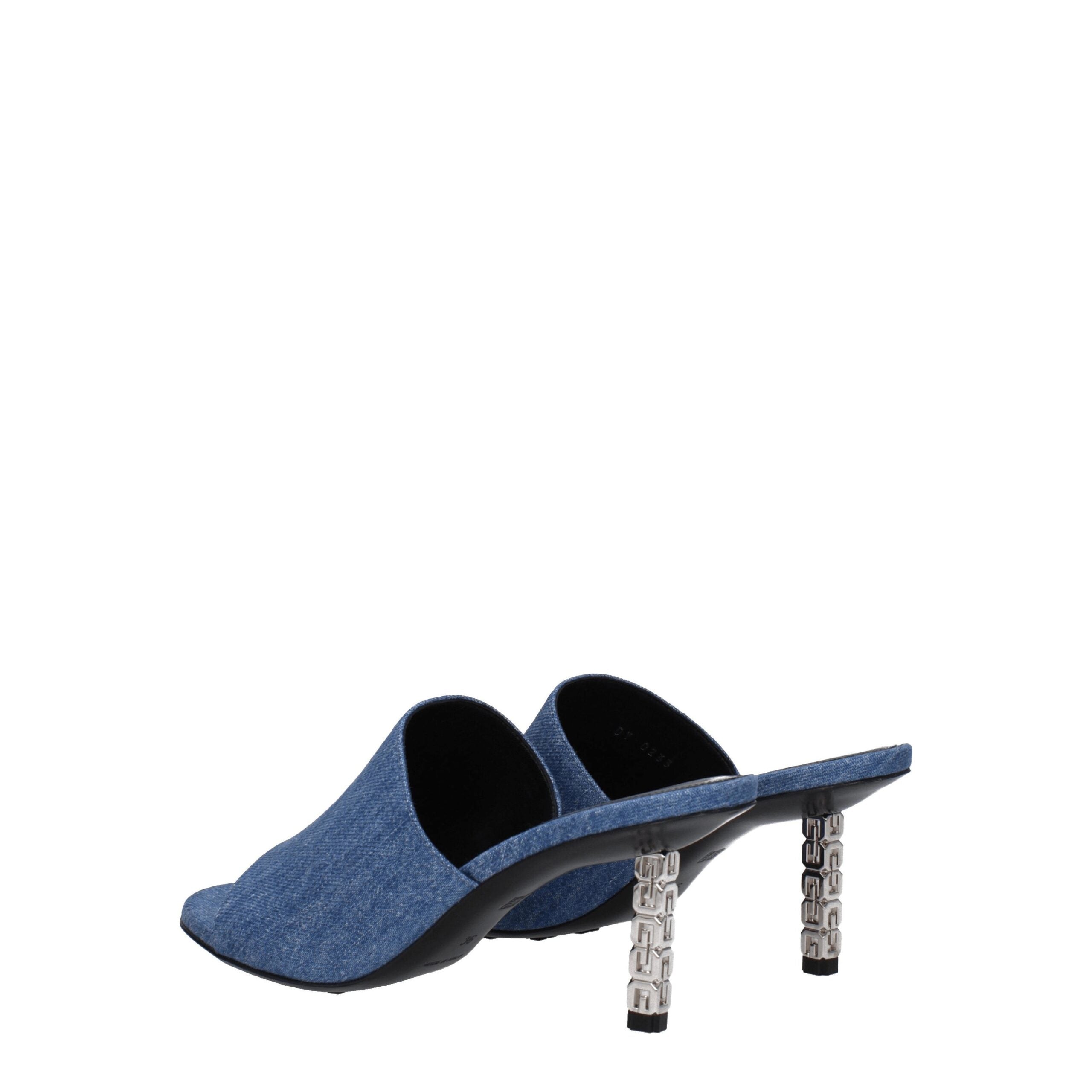 Givenchy Blue Fabric Platform Sandals