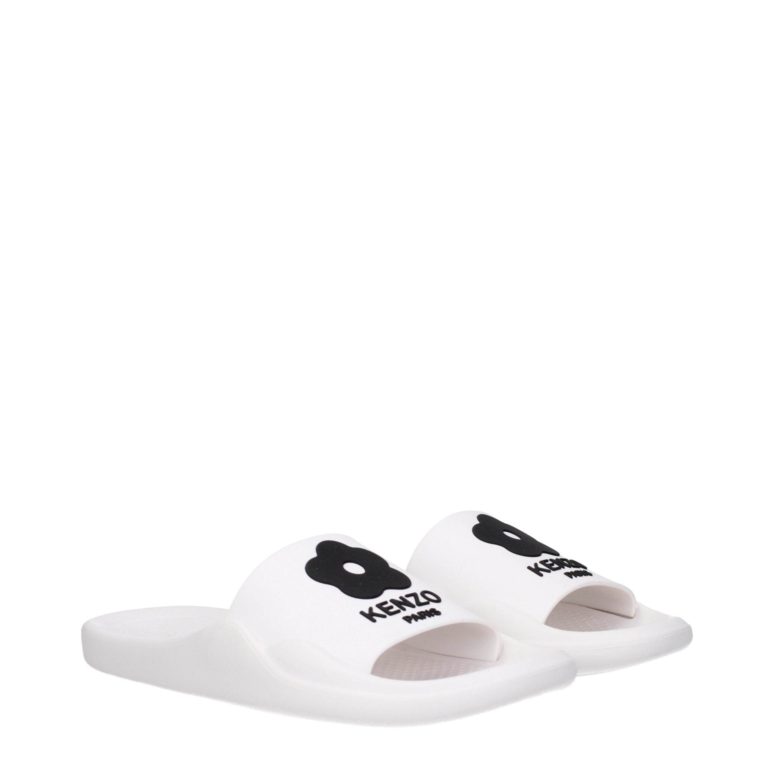 Kenzo White Cotton Slippers