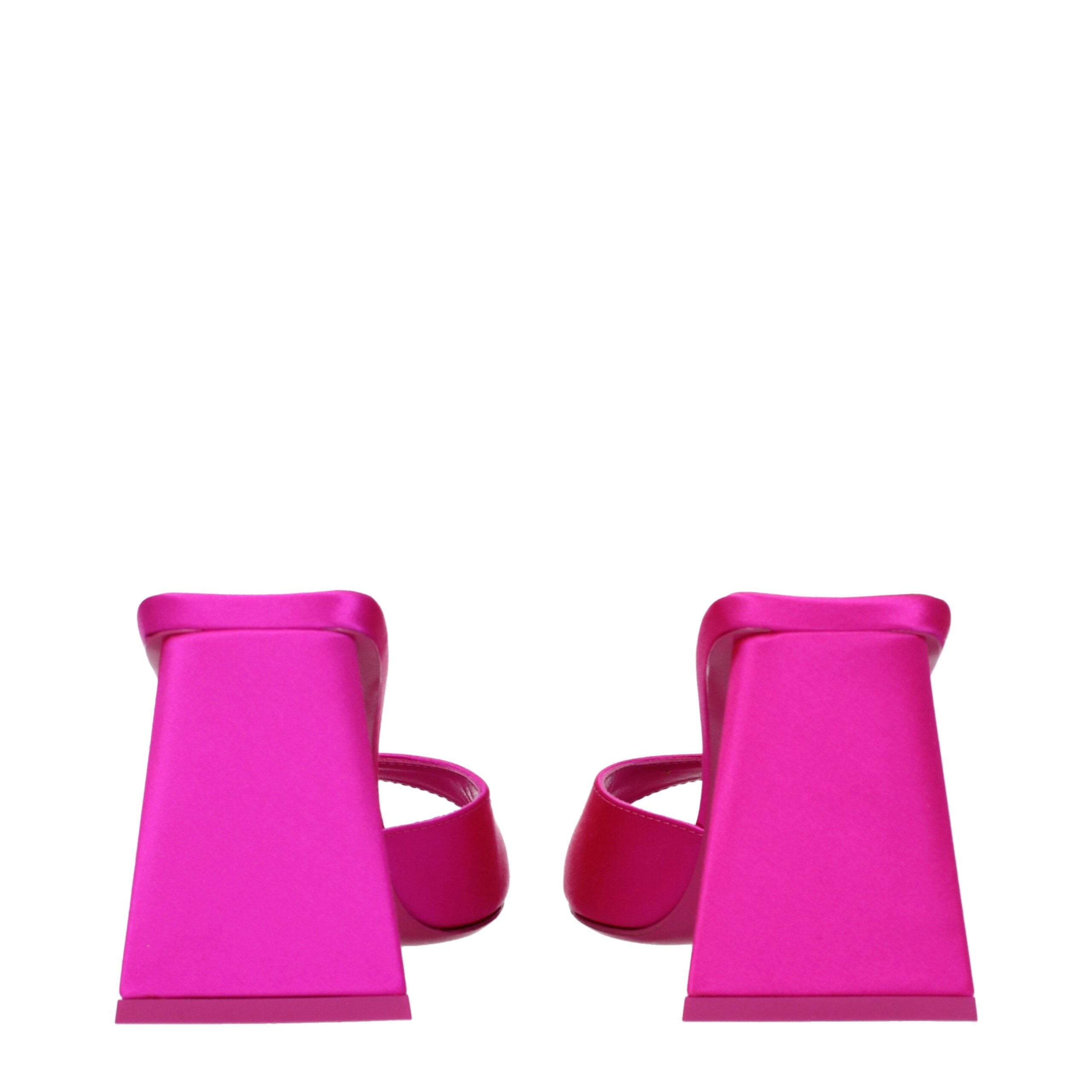 صندل أتيكو الوردي ذو الكعب العالي من الساتان