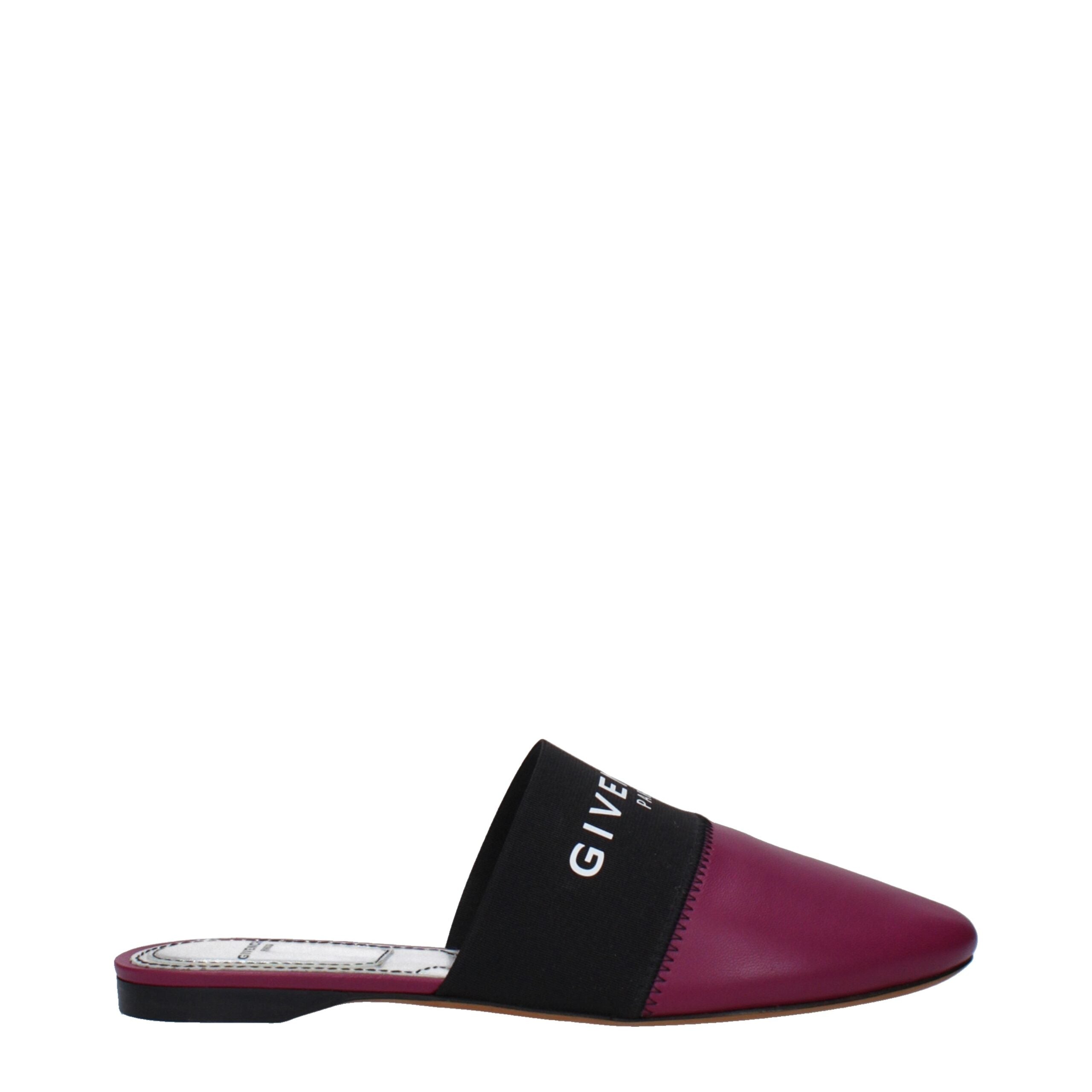 Givenchy Purple Leather Slippers