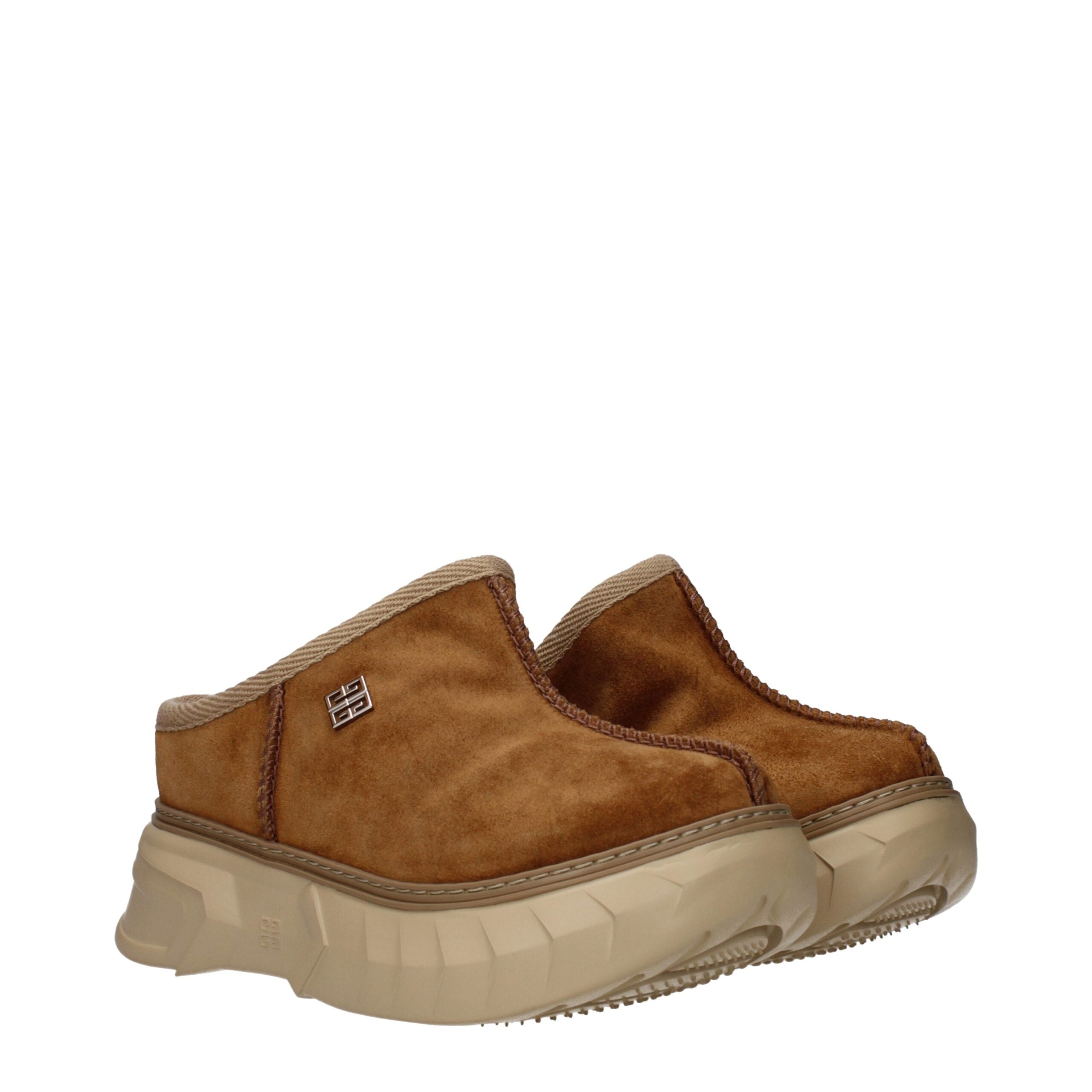 Givenchy Brown Leather Slippers