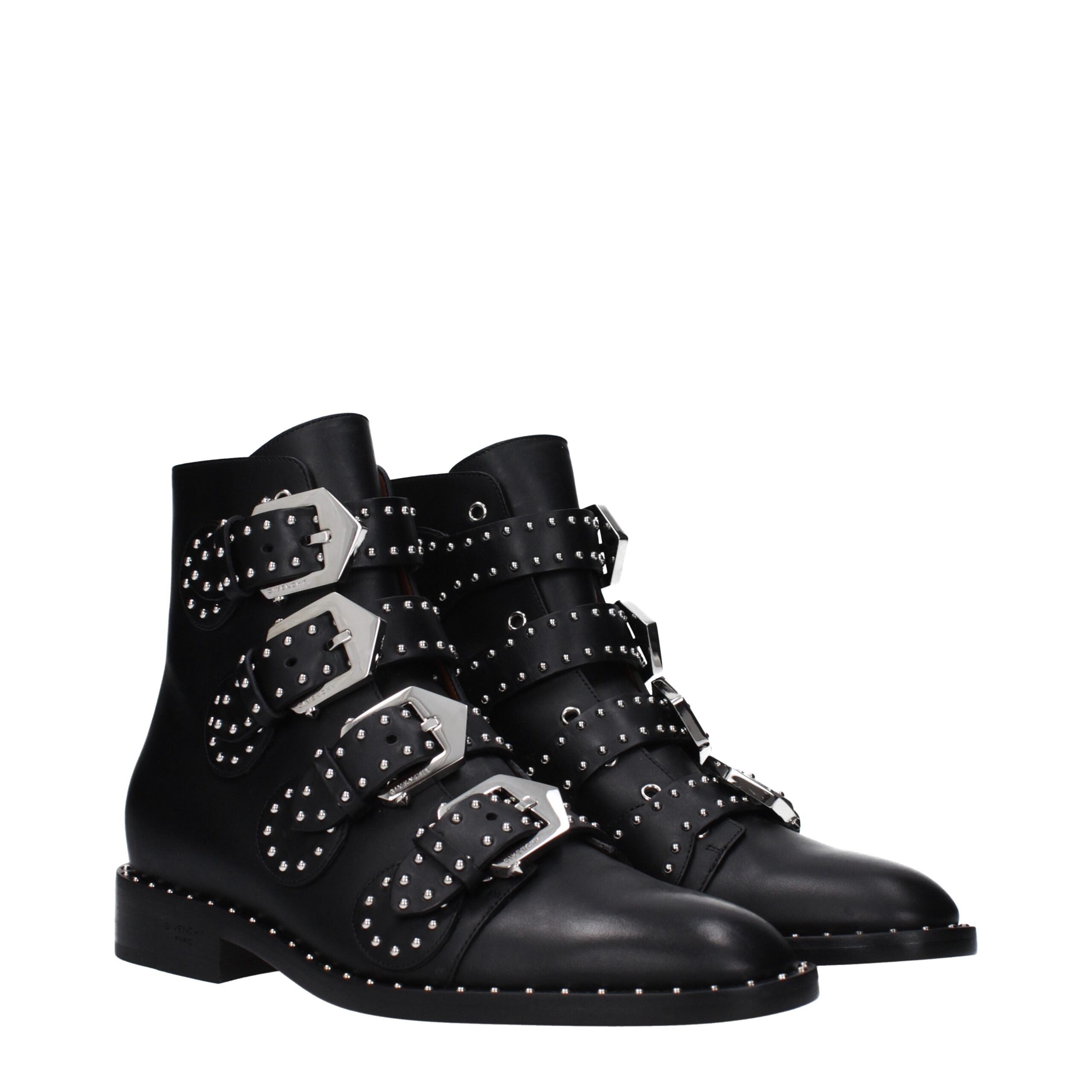 Givenchy Black Leather Ankle Boots
