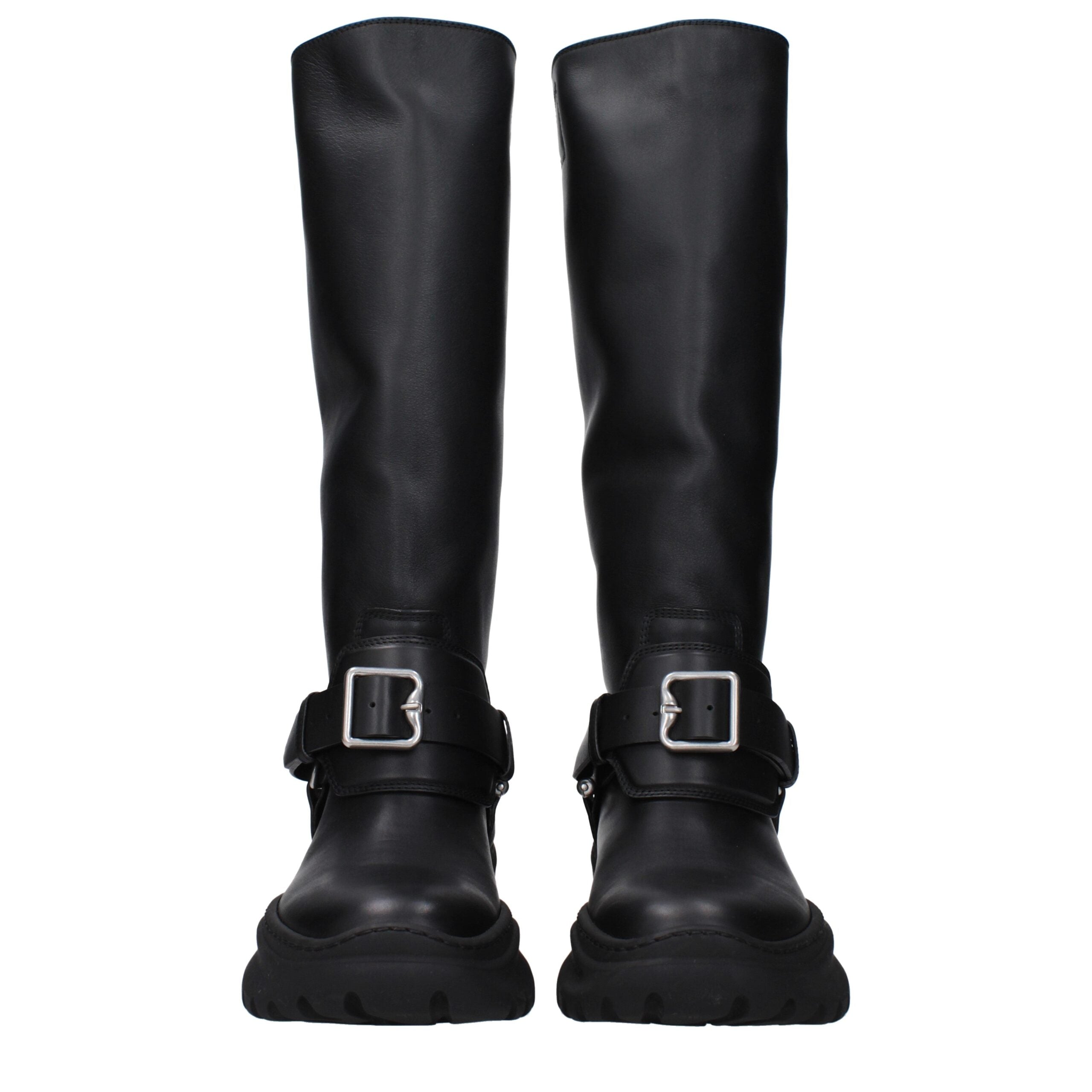 Burberry Black Leather Boots