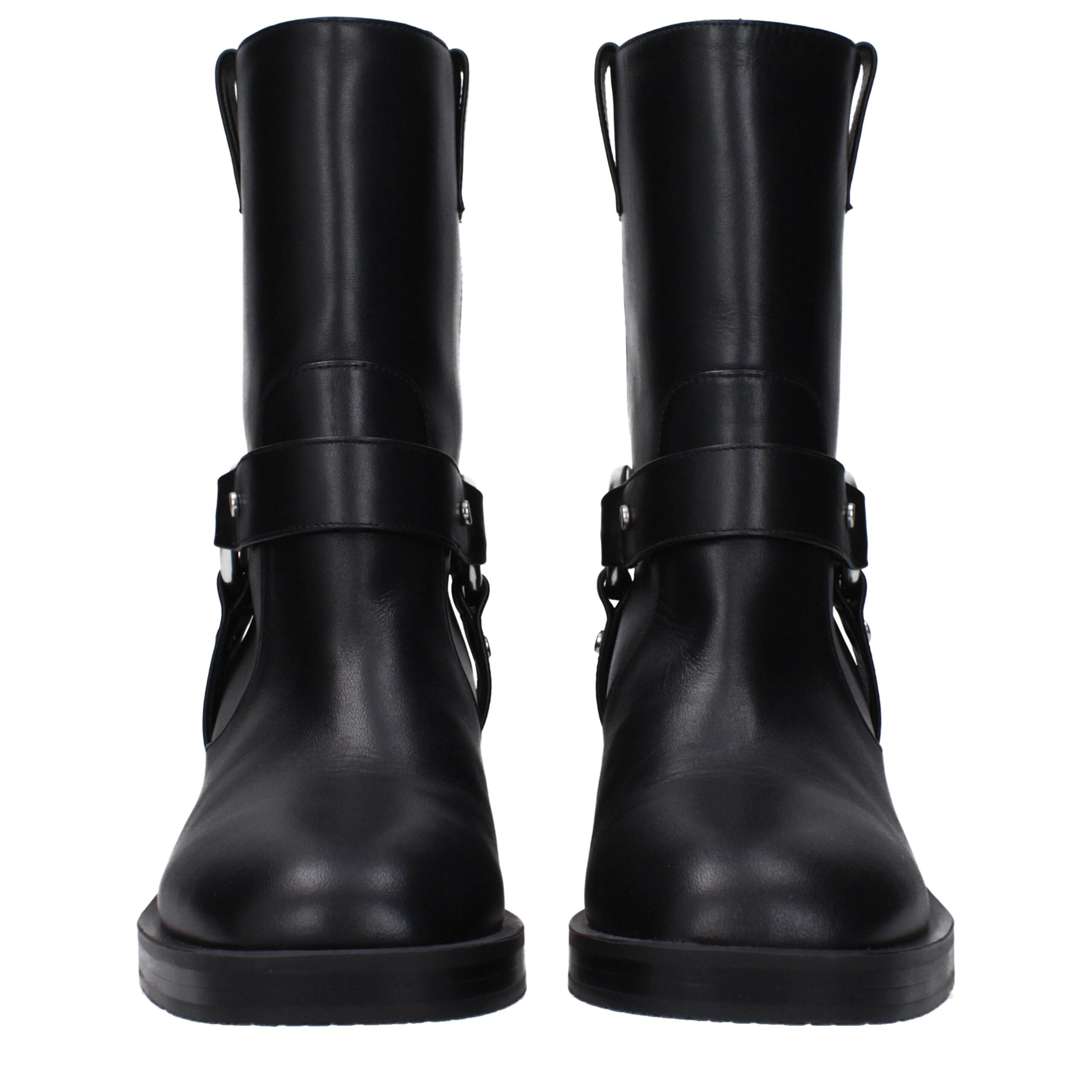 Stuart Weitzman Black Leather Ankle Boots