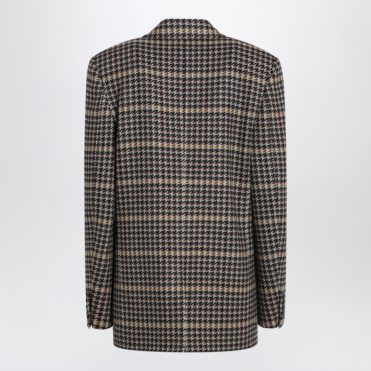 Saint Laurent Saint Laurent Double-breasted checked wool jacket
