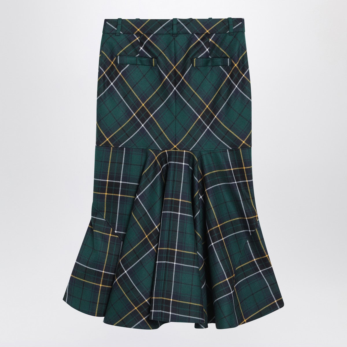 Alexander Mcqueen Alexander McQueen Flared skirt in wool tartan