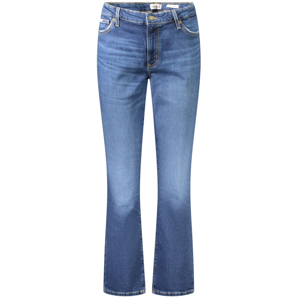 بنطلون جينز نسائي من القطن باللون الأزرق من Guess Jeans