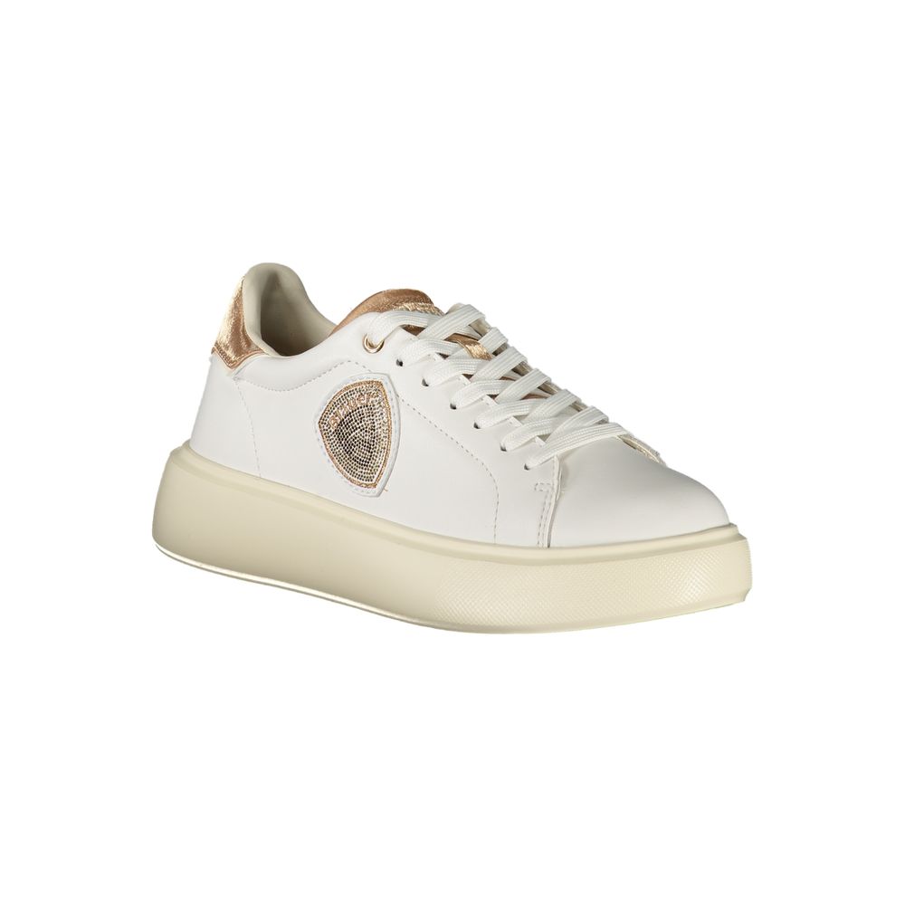 Blauer Bianco Poliuretano Donna Sneaker