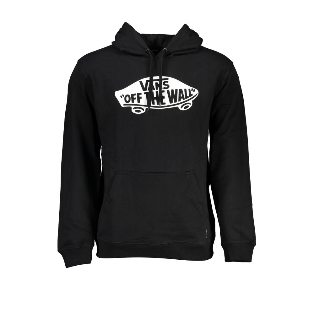 Vans Nero Cotton Men Hooded Sweatshirt