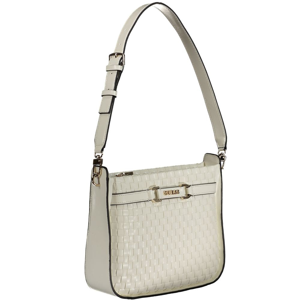 حقيبة يد نسائية من Guess Jeans Bianco Poliuretano