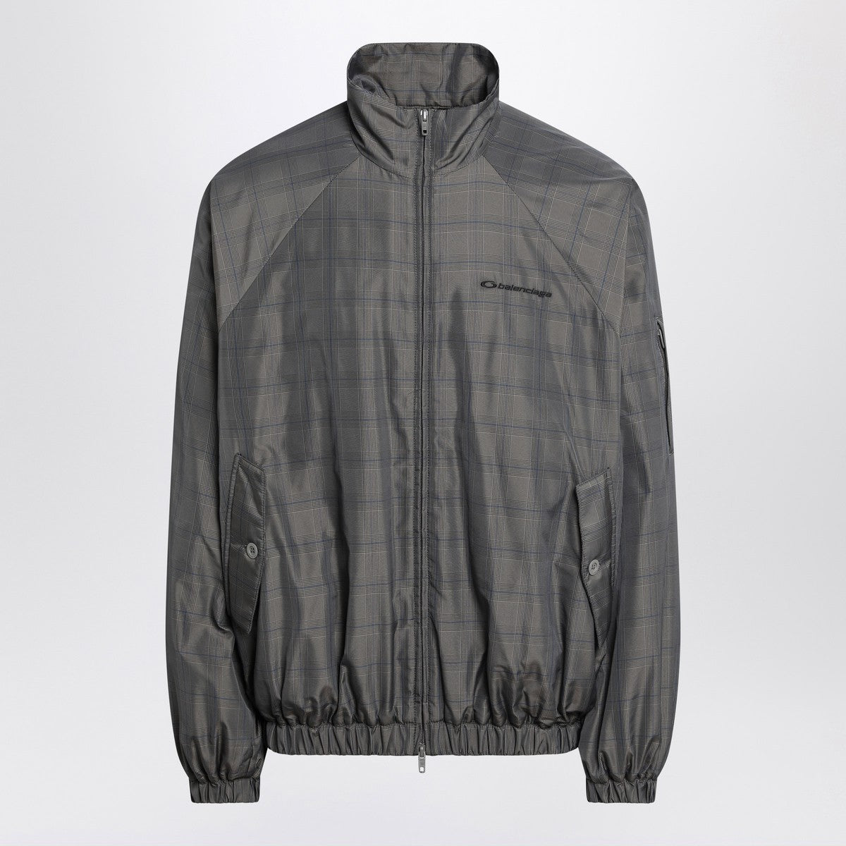 Balenciaga Balenciaga Grey/blue nylon zip-up jacket