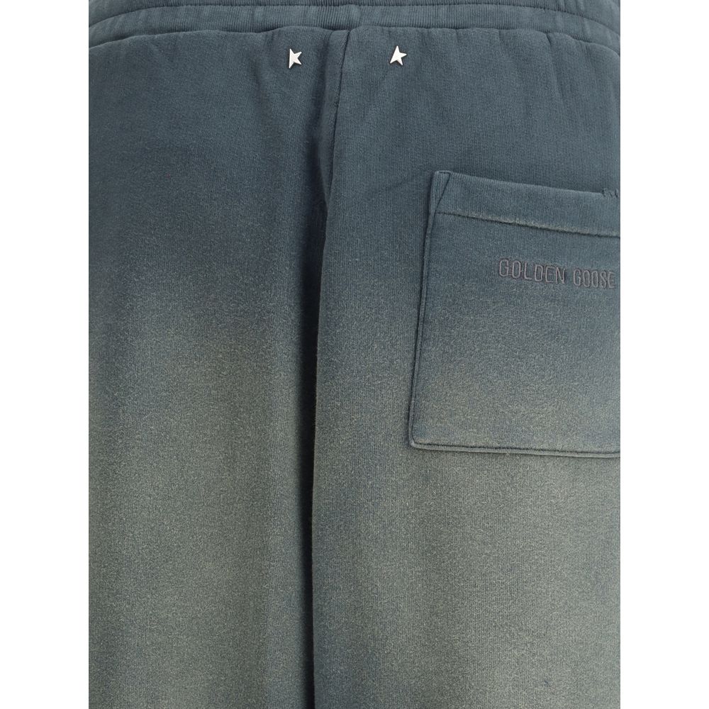 Golden Goose Blue Cotton Casual Pants - Luxe Marca