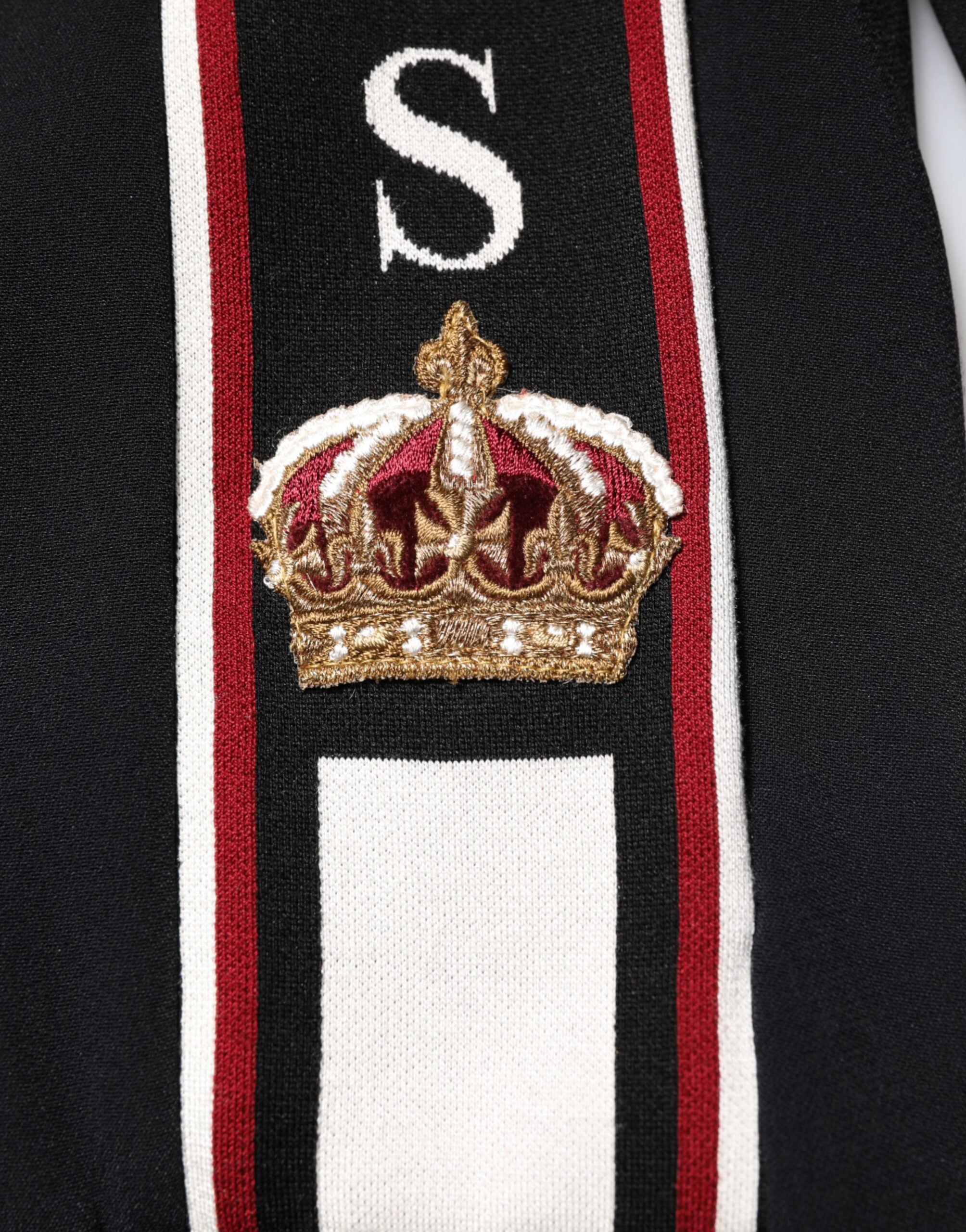 سويت شيرت دولتشي آند غابانا أسود بسحاب كامل من DG King