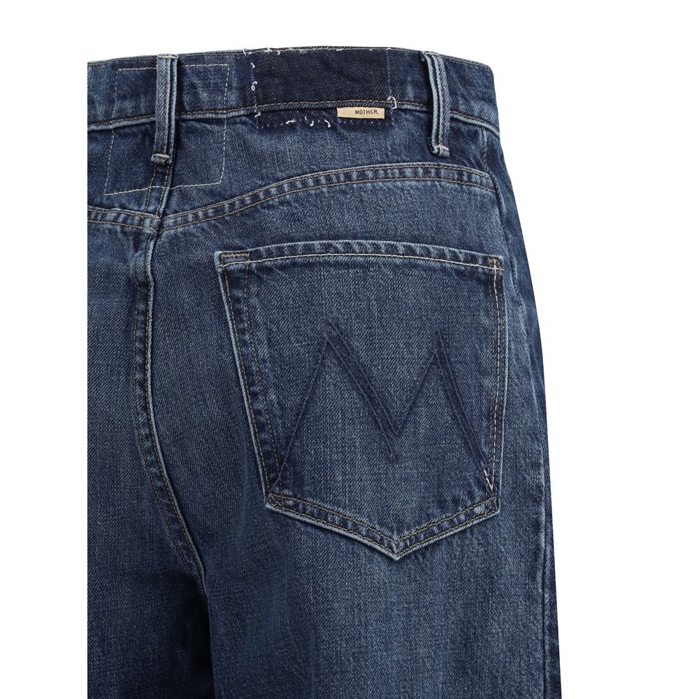 بنطال جينز للكاحل بنصف أنبوب من Mother Denim