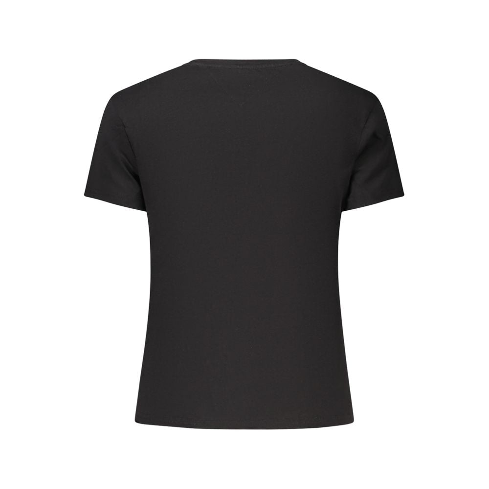 Tommy Hilfiger Black Cotton Women's T-Shirt