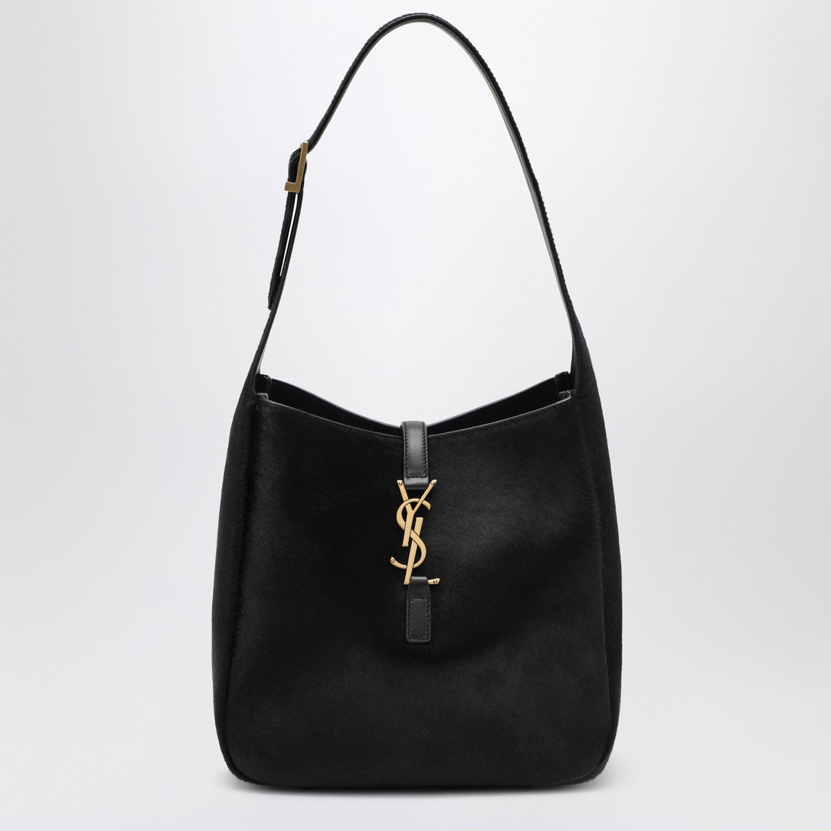 Saint Laurent Saint Laurent Black Le 5 À 7 shoulder bag in pony-effect leather