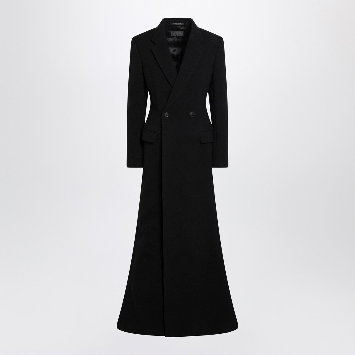 Balenciaga Balenciaga Long black wool-blend coat