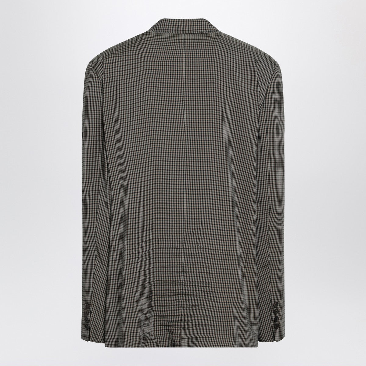 Balenciaga Balenciaga Khaki and brown gingham jacket