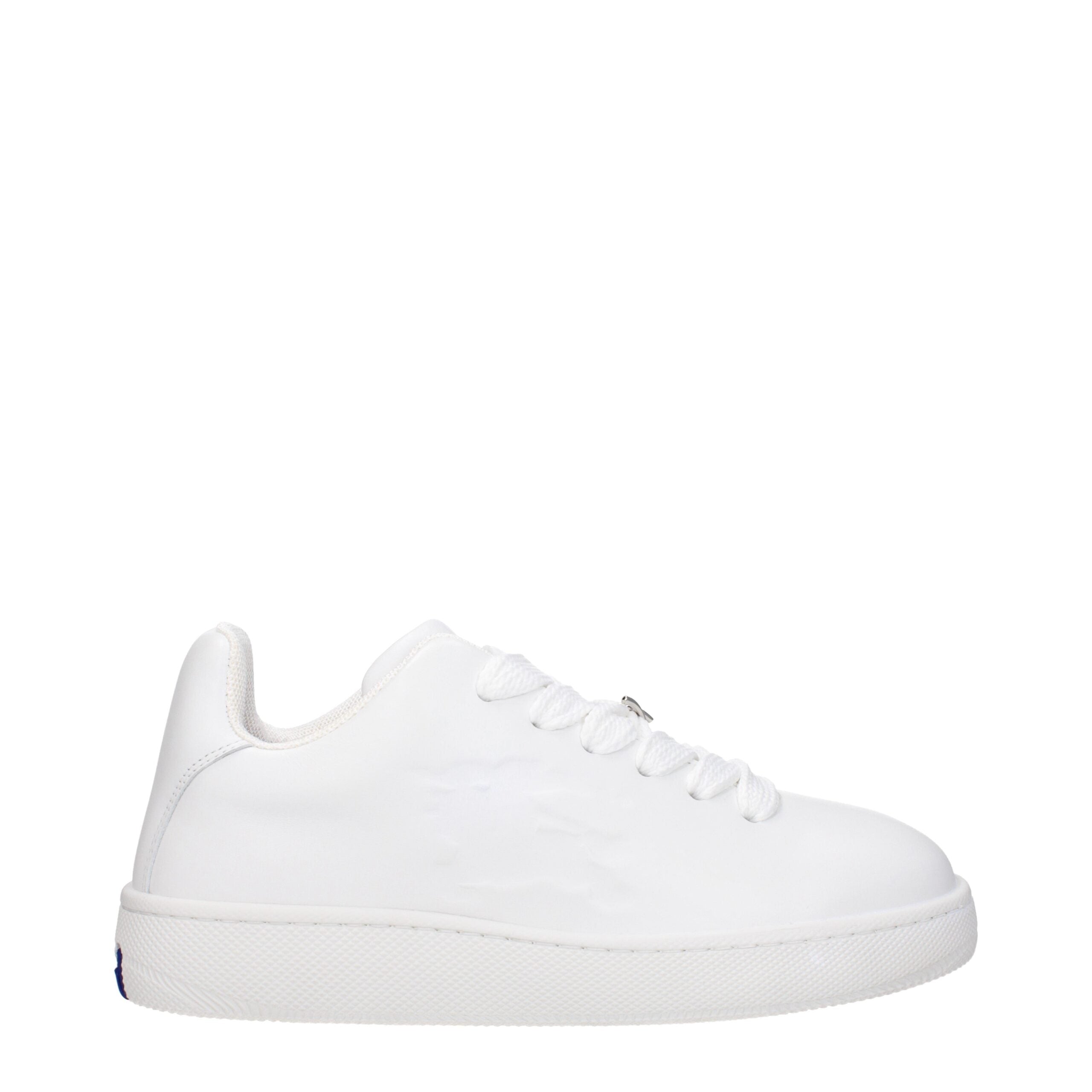 Burberry Blue Leather Low Top Sneakers