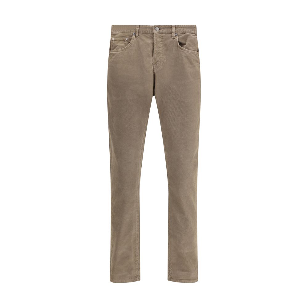 PT Torino Beige Cotton Casual Pants