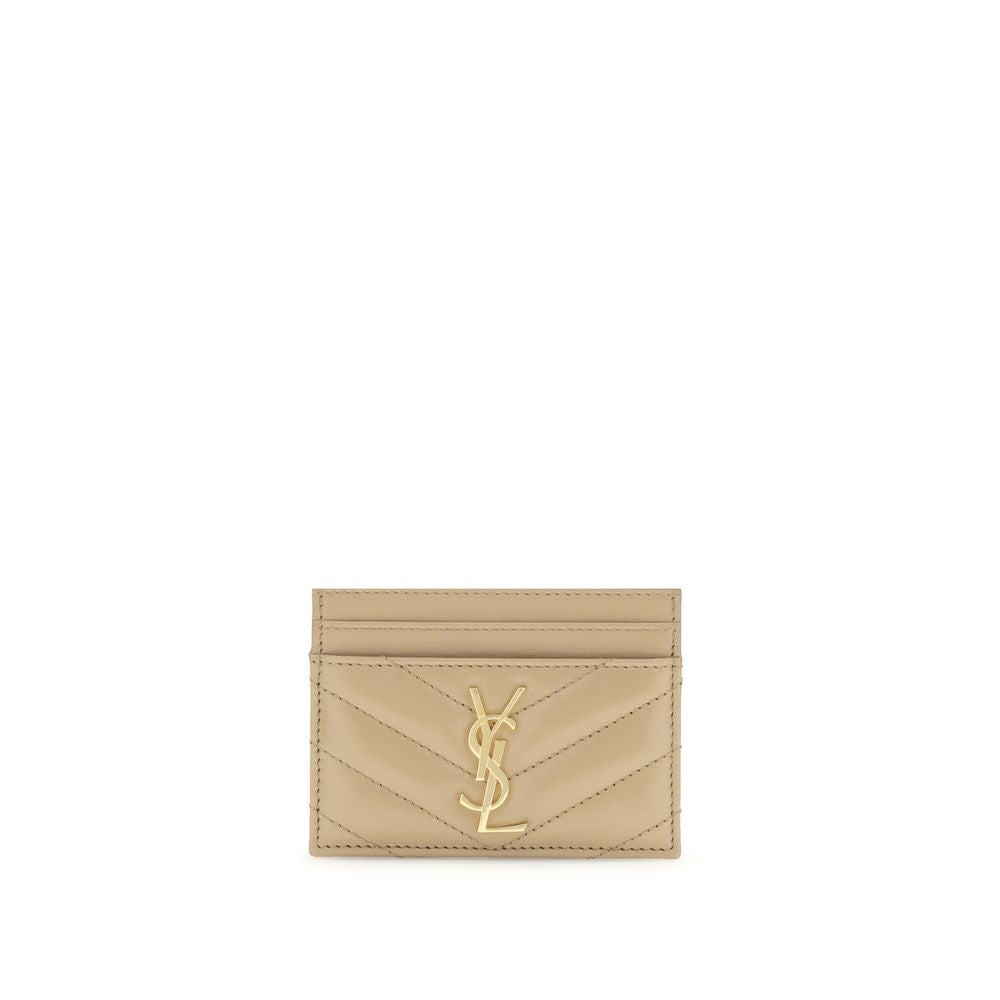 Saint Laurent Beige Lamb Ovis Aries Aries Wallet