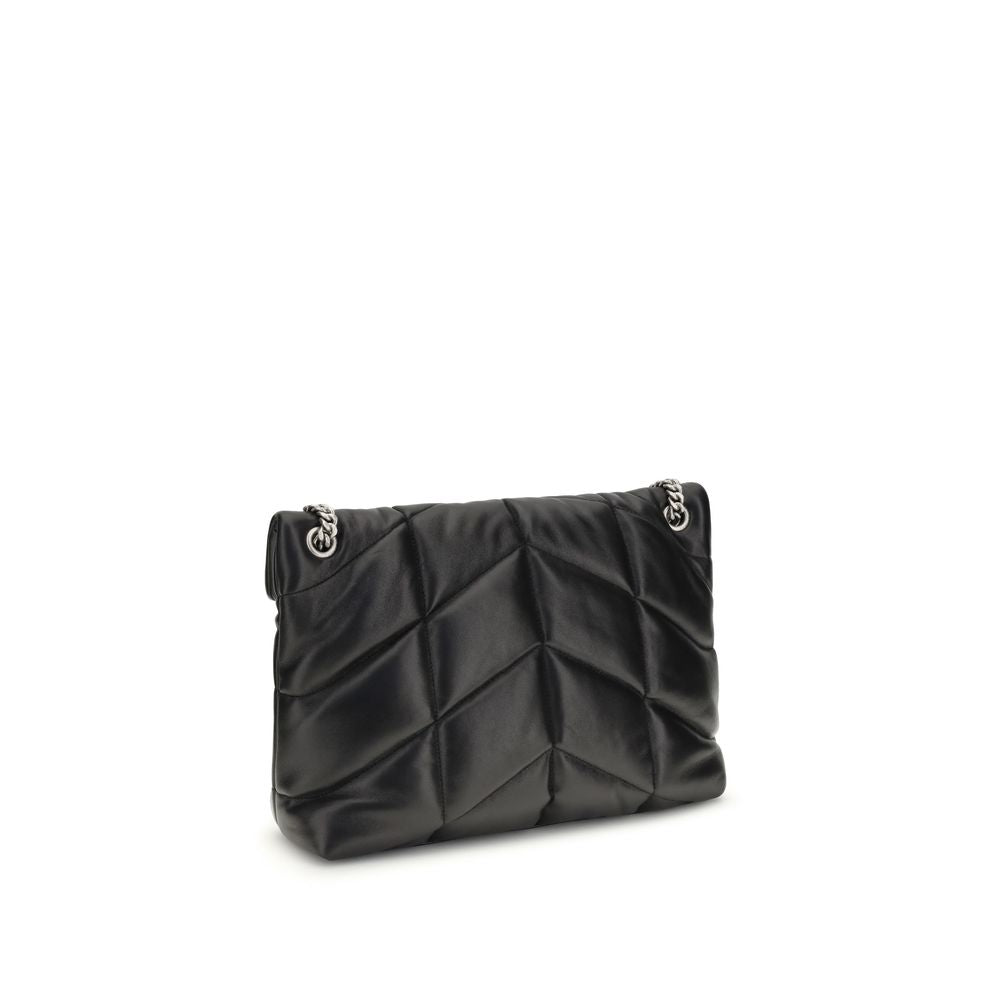 Saint Laurent Black Lamb Ovis Aries Aries Shoulder Bag