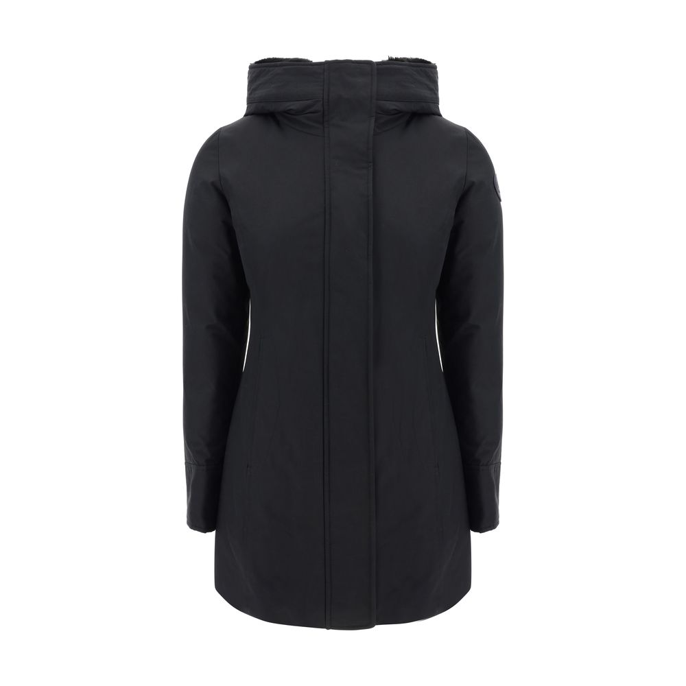 Woolrich Black Nylon Parka