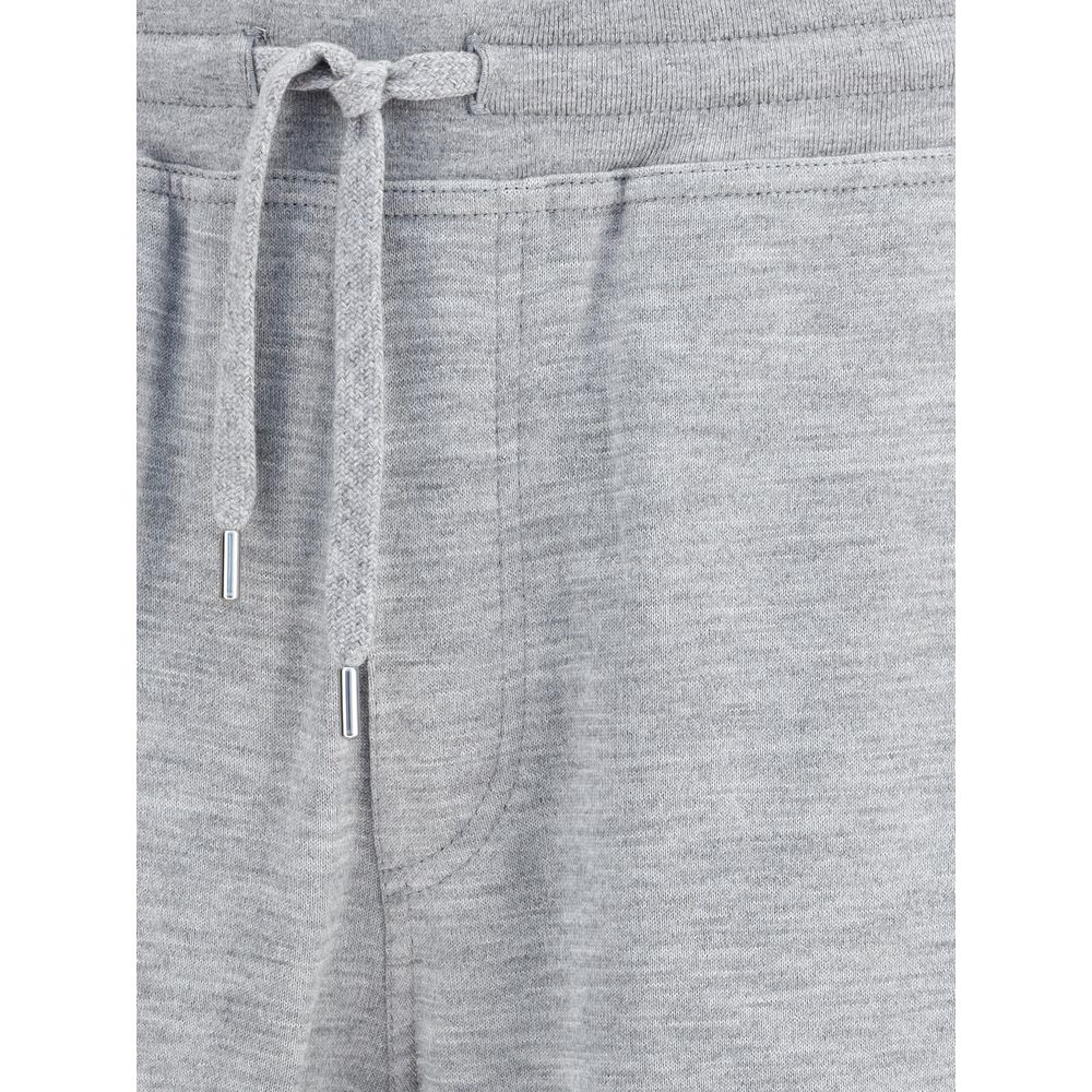 Brunello Cucinelli Gray Cashmere Athletic Pants