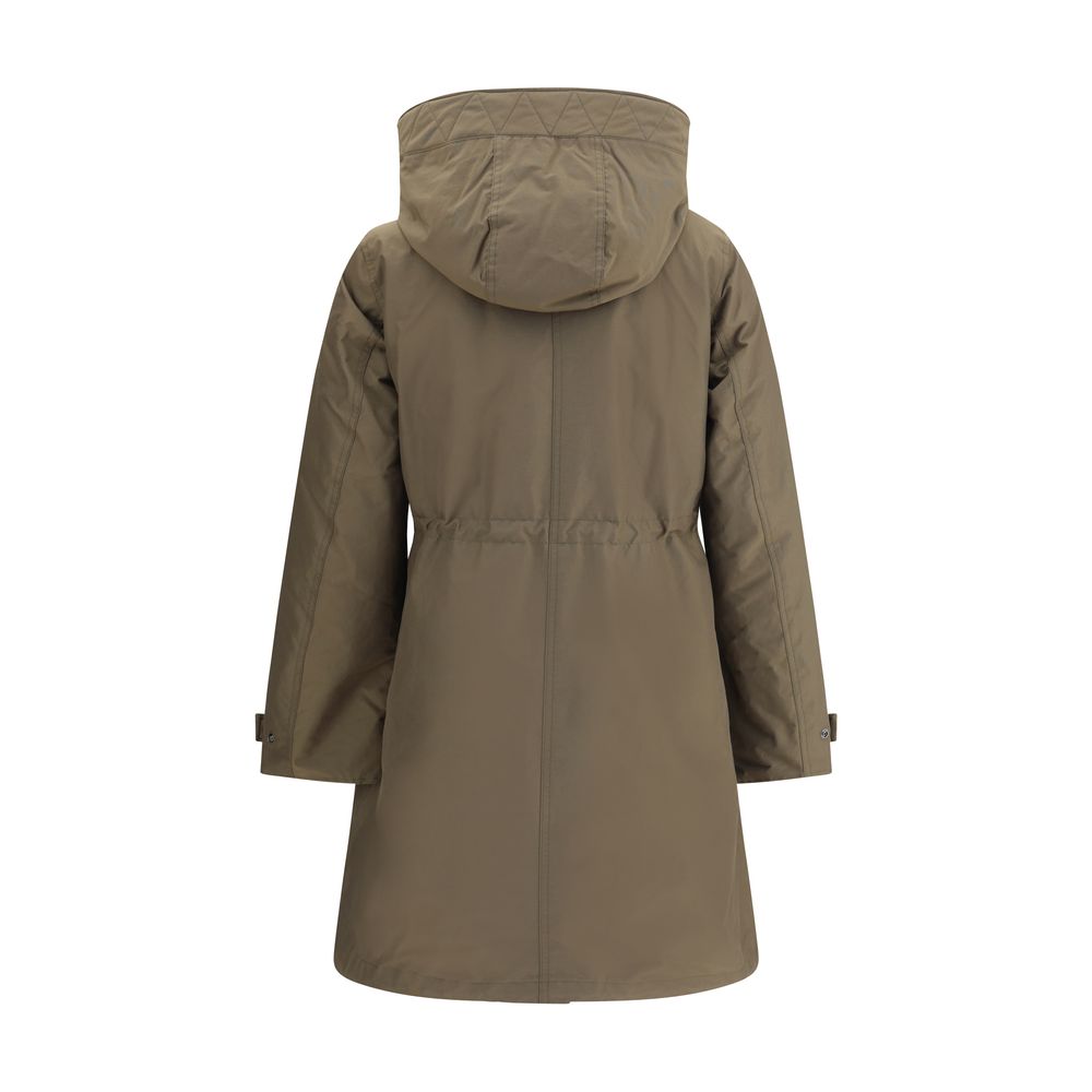 Woolrich Green Cotton Parka