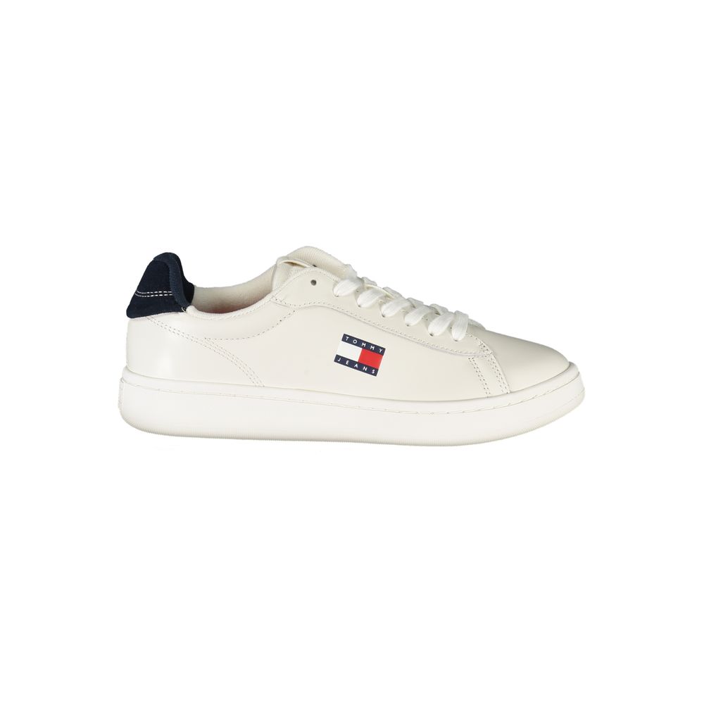 Tommy Hilfiger White Leather Women Sneaker