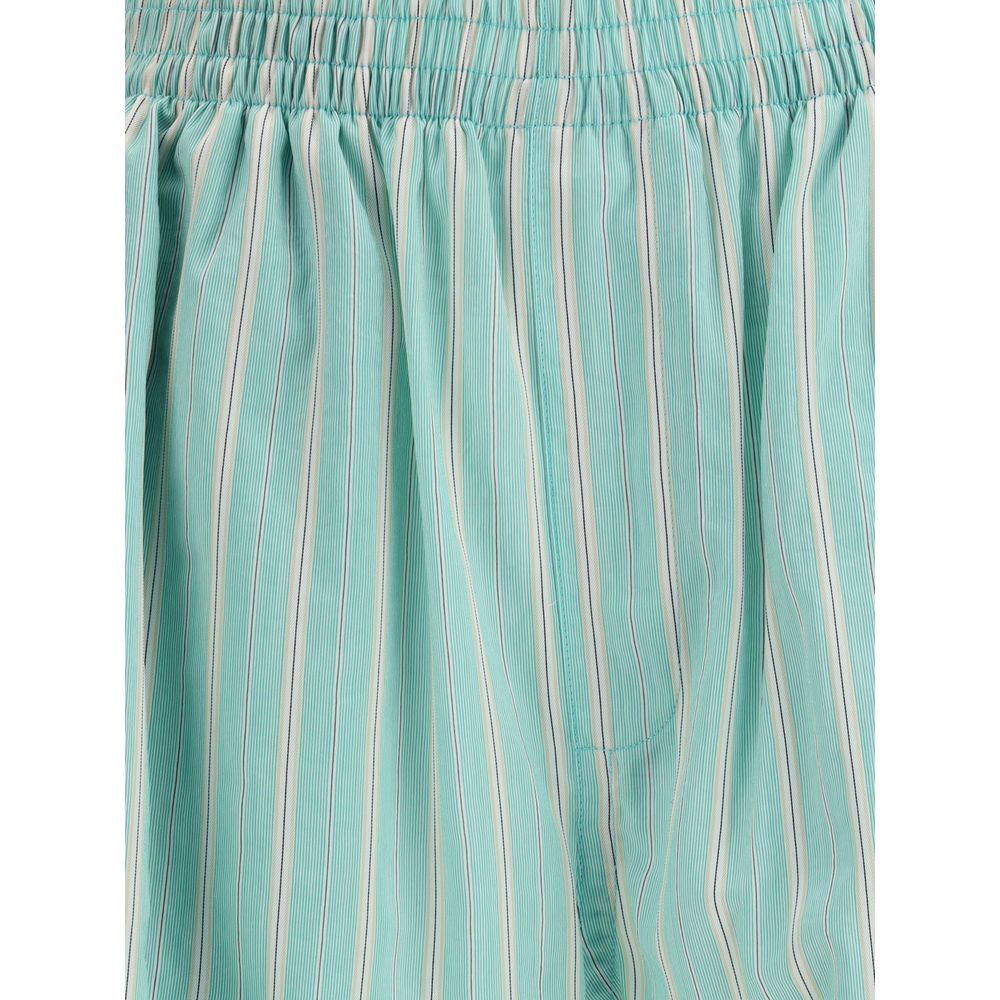 Balenciaga Green Copper Bermuda Shorts