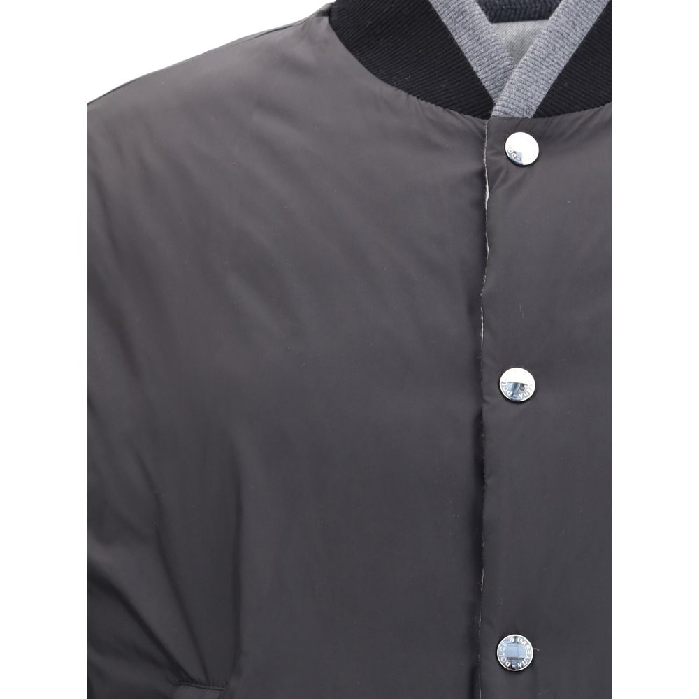 Dolce & Gabbana Gray Cotton Bomber