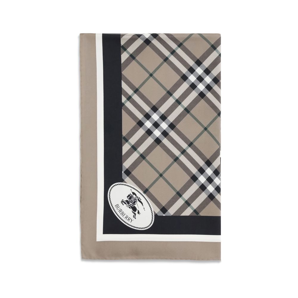 Burberry Beige Silk Scarf
