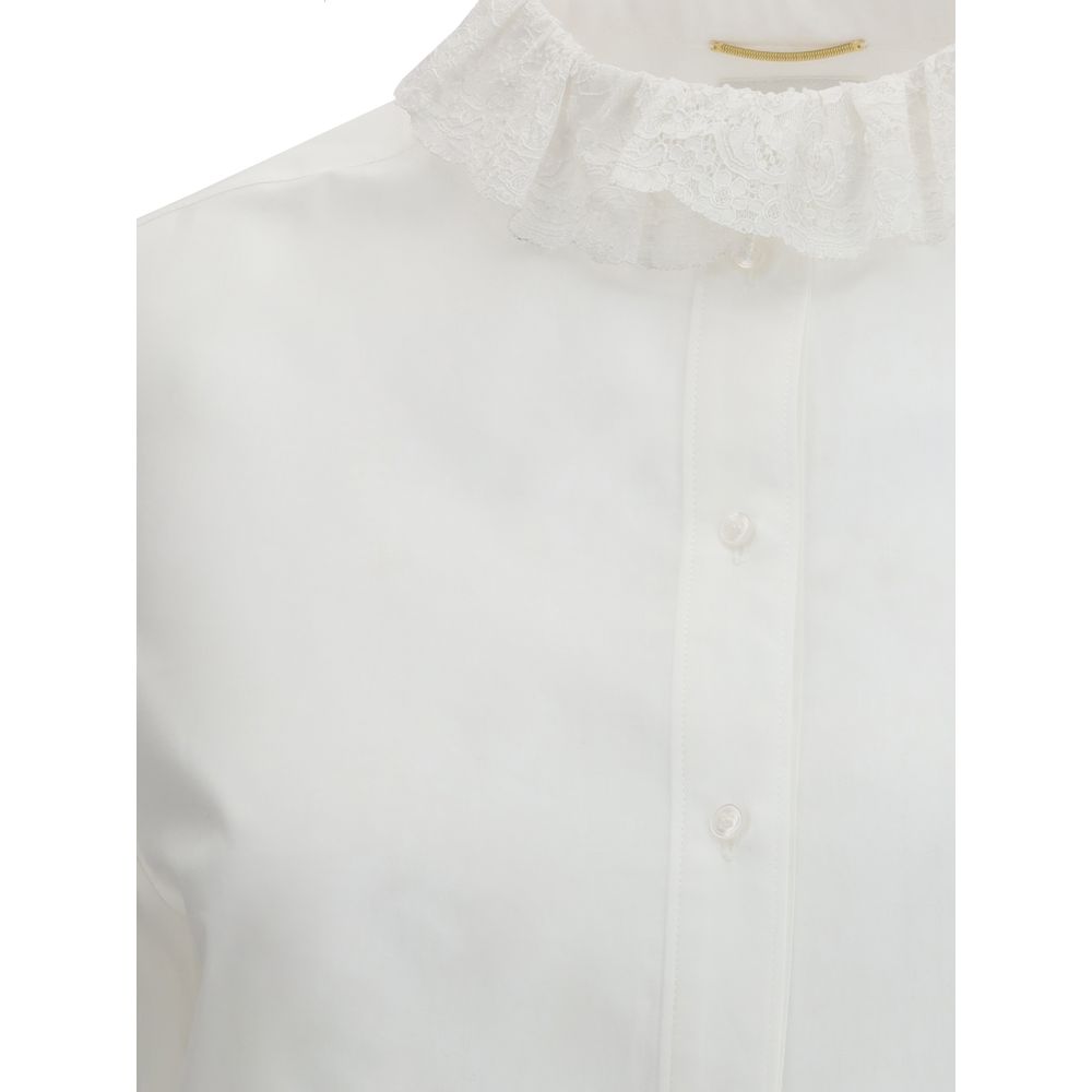 Saint Laurent White Cotton Dress Shirt