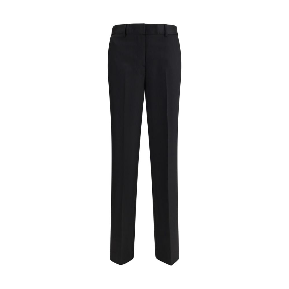 بنطال Lardini Black Wool Oves Aries
