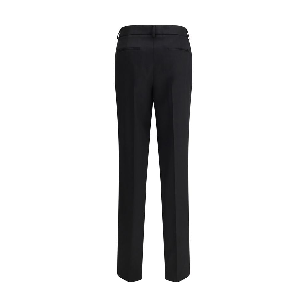 بنطال Lardini Black Wool Oves Aries