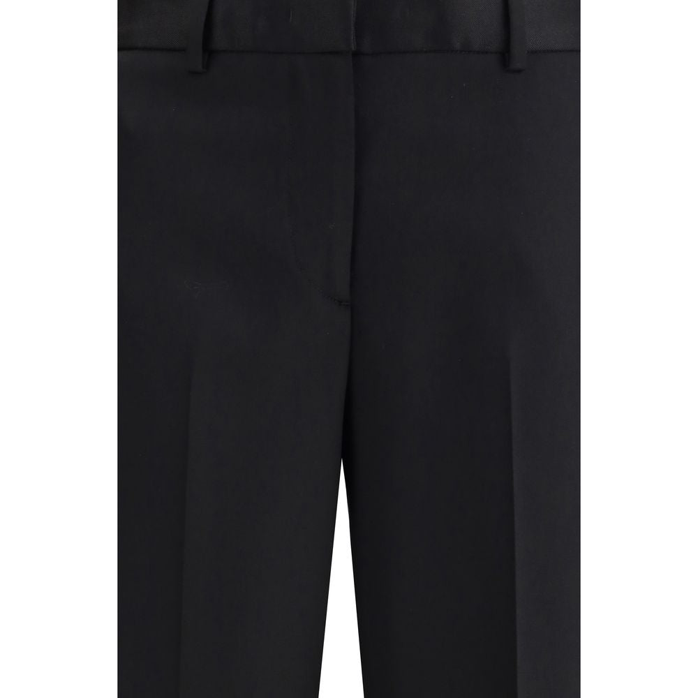 بنطال Lardini Black Wool Oves Aries