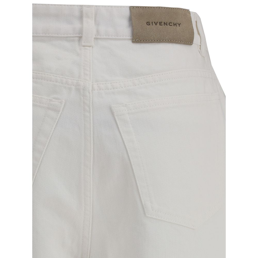 Givenchy White Cotton Jeans Denim