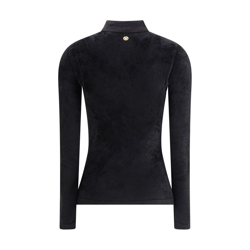 Versace Black Viscose Hoodie