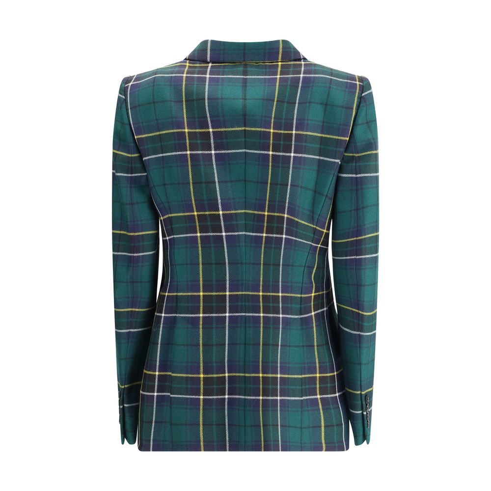 Alexander McQueen Green Wool Blazer