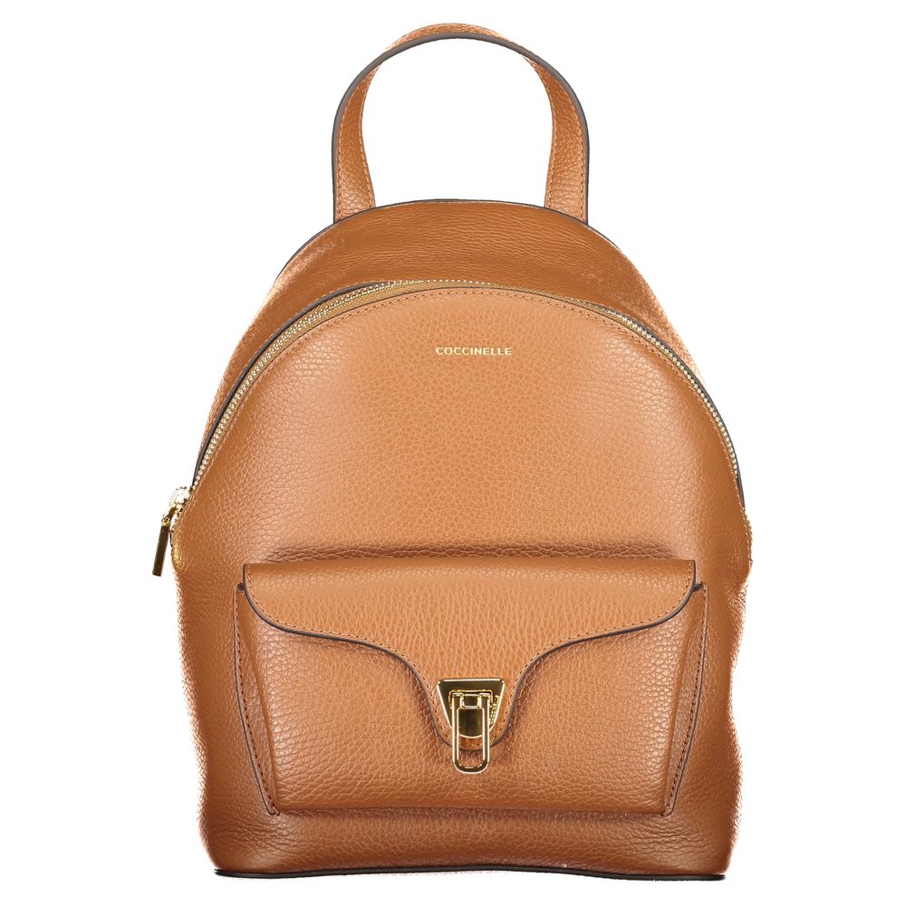 Coccinelle Marrone Leather Women Backpack