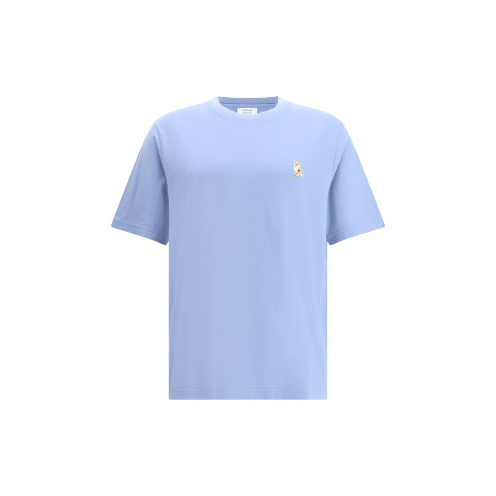 Maison Kitsuné Blue Cotton T-Shirt