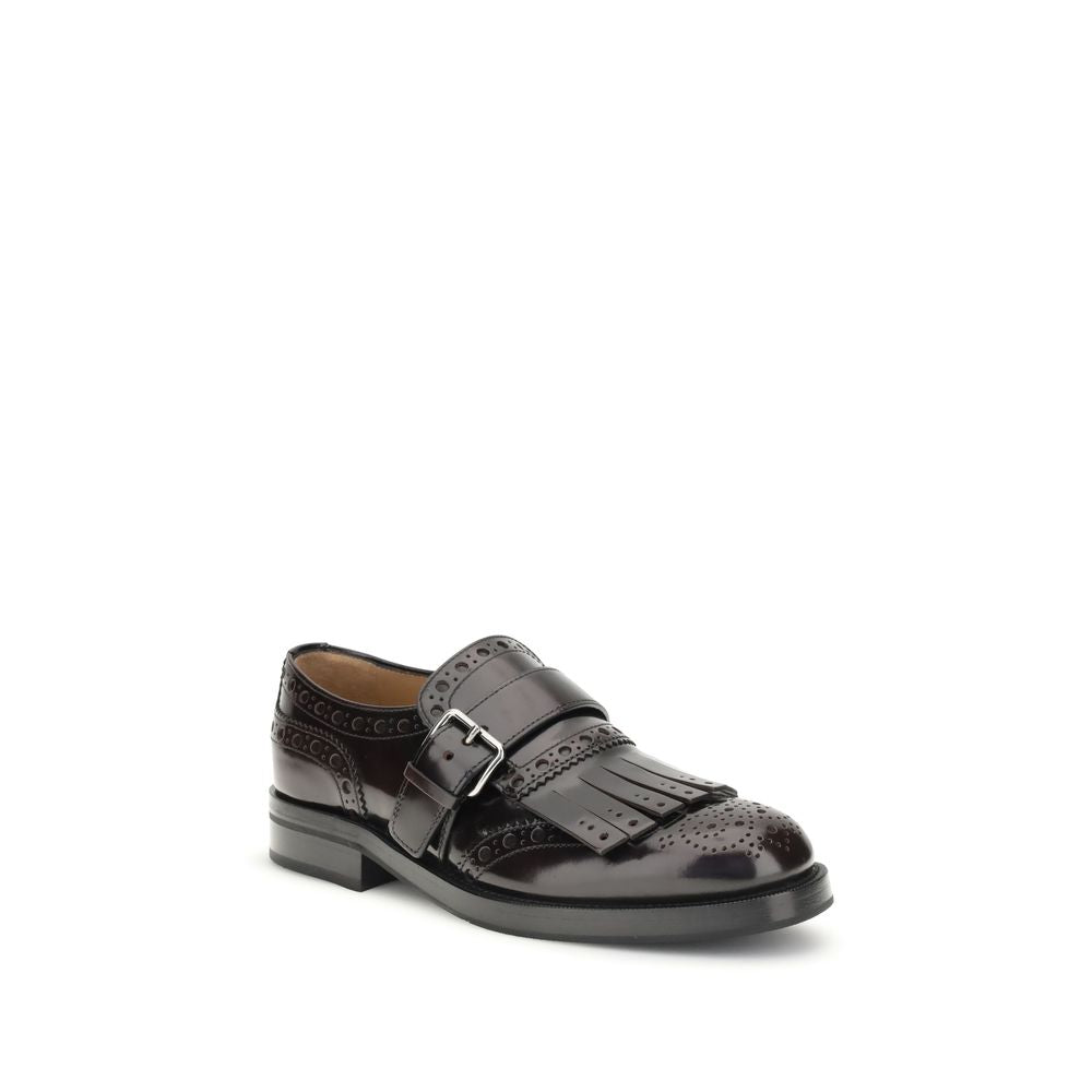 Church's Bordeaux Leather Oxfords And Derbies