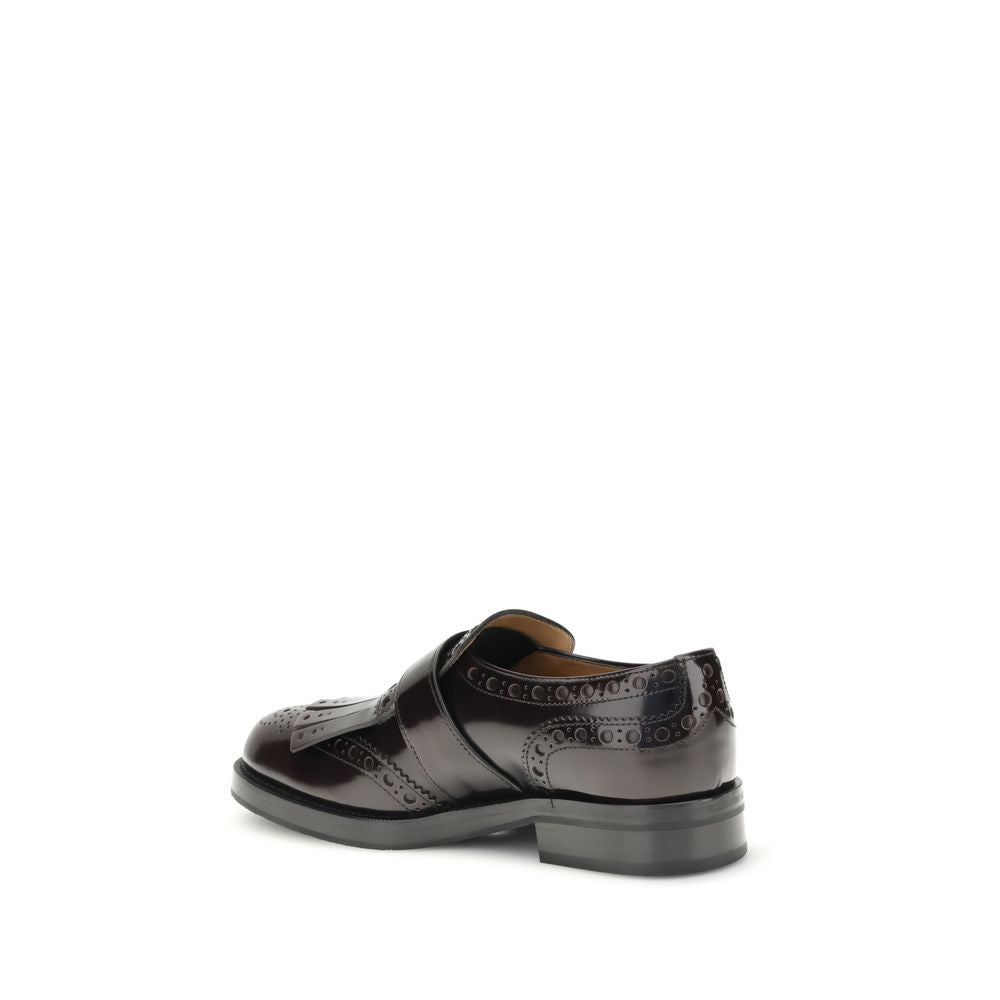Church's Bordeaux Leather Oxfords And Derbies