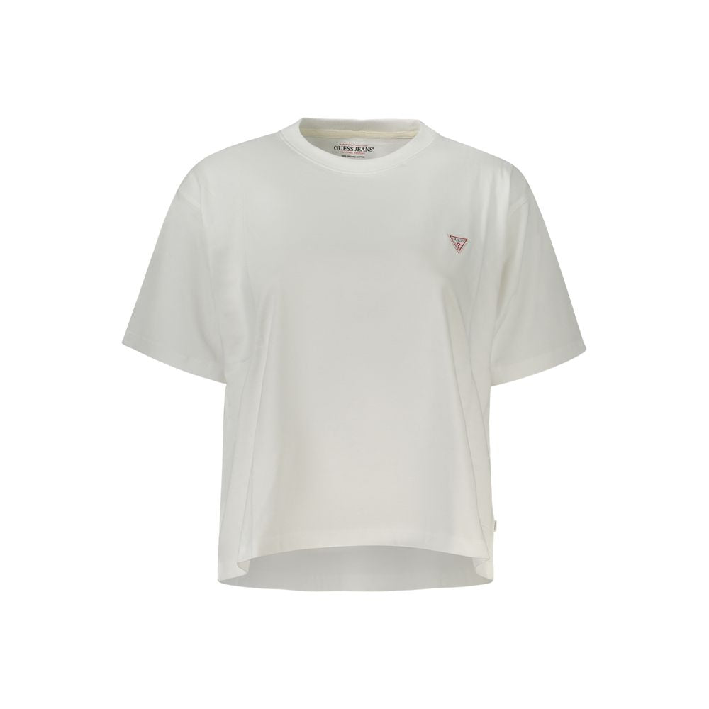 Guess Jeans White Cotton Women T-Shirt